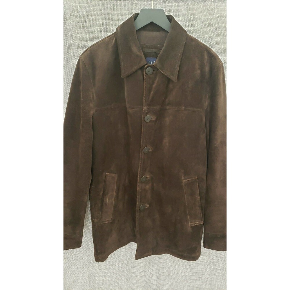 Vintage Gap Jacket Suede Leather Brown Y2K Size S